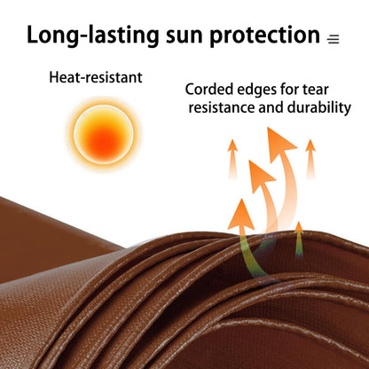 WUPUSDER Tarps Heavy Duty Waterproof 20x30ft, 16Mil Poly Tarps with Grommets, UV Resistant, Brown Multipurpose Tarpaulin with Reinforced Edges, Camping, Outdoor Coverings
