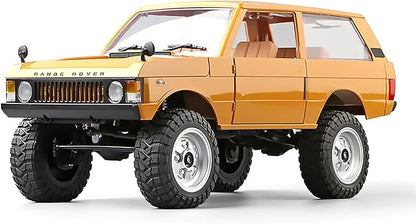 MN-168 1/12 RC Crawler Ranger Rover 1970 RC Truck 4x4 Off Road Car 2.4GHz RC Rock Climber Vehicles with 7.4V 1200mAh Battery RTR for Adults (Yellow)
