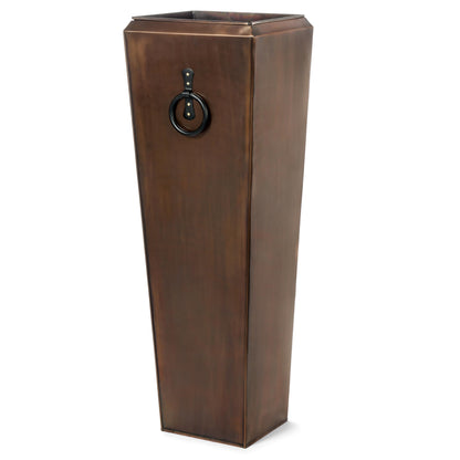 H Potter Tall Outdoor Planters Copper Large Flower Pots Indoor for Patio Balcony Garden Deck Front Porch Entryway Antique Copper Single Large