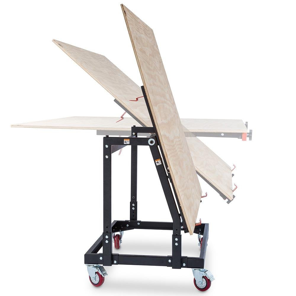 Rockler Material Mate Panel Cart and Shop Stand – Mobile Base Stand Contains Smooth Rolling 4” Casters – Mobile Workbench for Tools - Rigid Steel Frame Construction – Woodworking Tools and Accessories