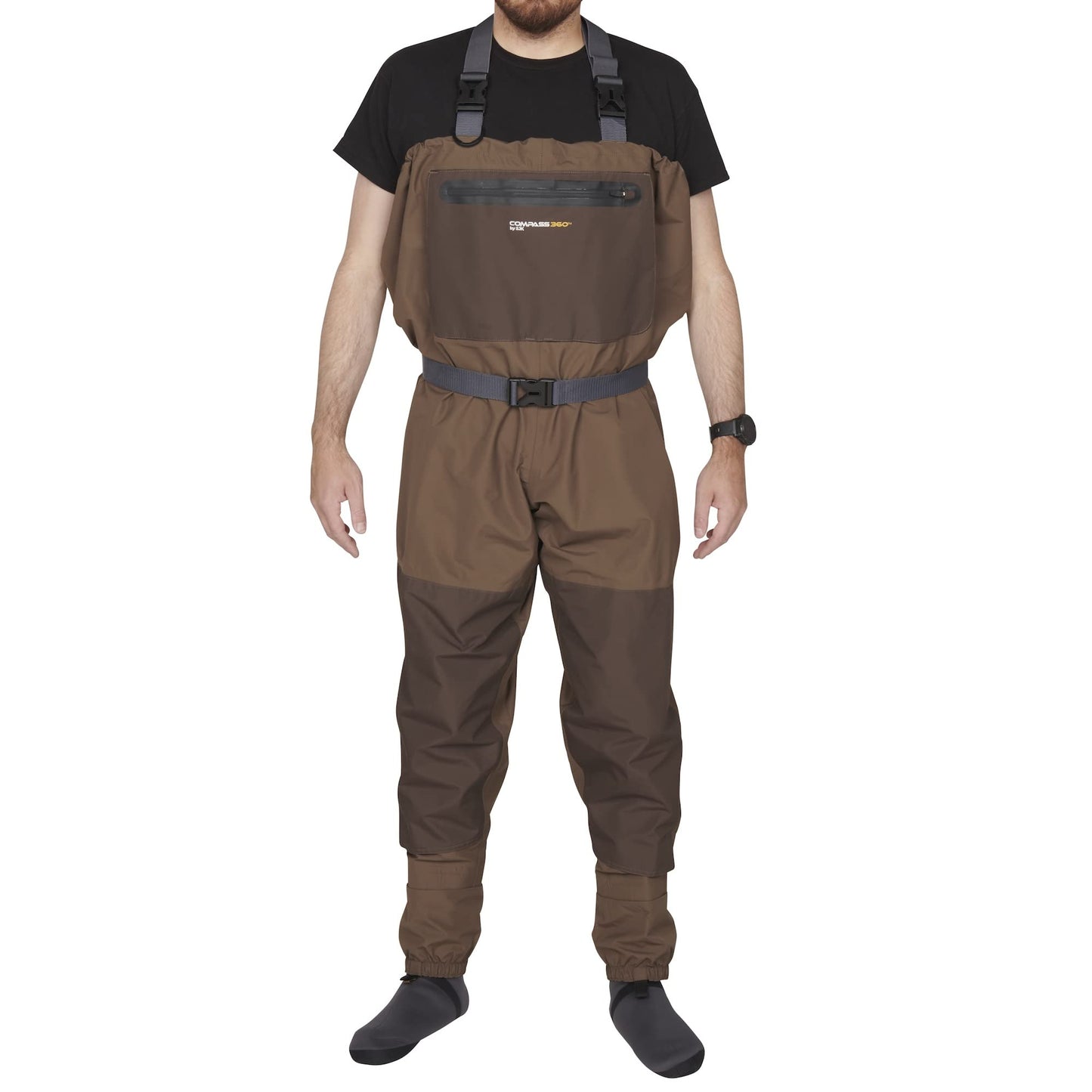 Compass 360 by SJK Deadfall Breathable STFT Chest Wader Waterproof Fishing, Bootfoot, Fly Fishing, Lightweight Men and Women
