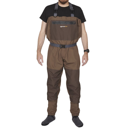 Compass 360 by SJK Deadfall Breathable STFT Chest Wader Waterproof Fishing, Bootfoot, Fly Fishing, Lightweight Men and Women