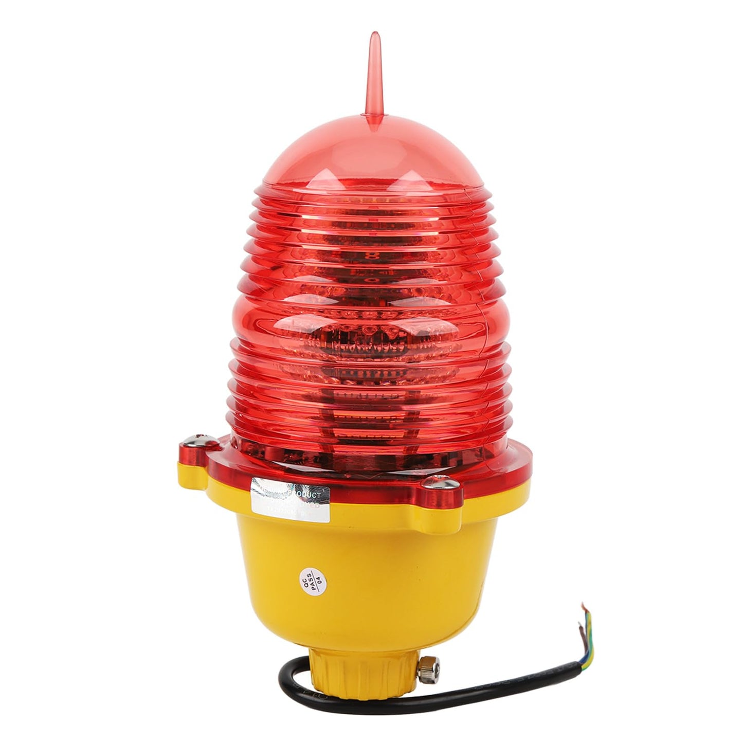 Aviation Obstruction Light, Multipurpose Warning Beacon Light High Strength Waterproof for Marine (AC110V Constant On)