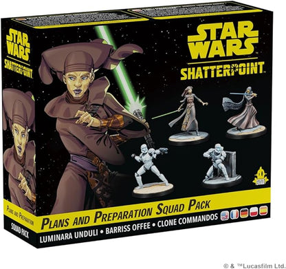 Star Wars Shatterpoint Plans and Preparation SQUAD PACK - Tabletop Miniatures Game Strategy Game for Kids and Adults Ages 14+ 2 Players 90 Minute Playtime Made by Atomic Mass Games