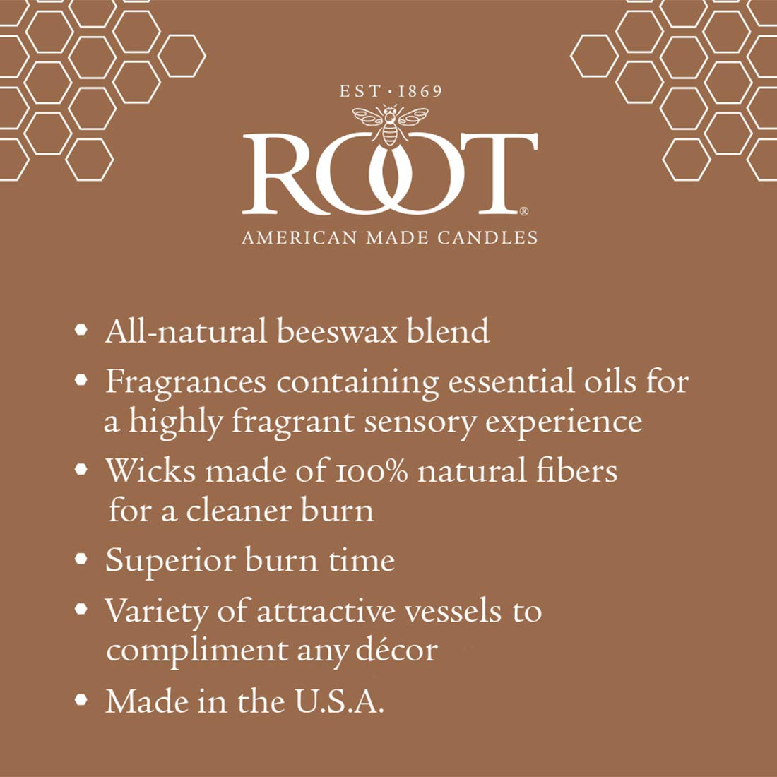 Root Candles Holiday Scented Candles Honeycomb Glass Premium 3-Wick Handcrafted Beeswax Blend Candle, 12-Ounce, Winter Balsam