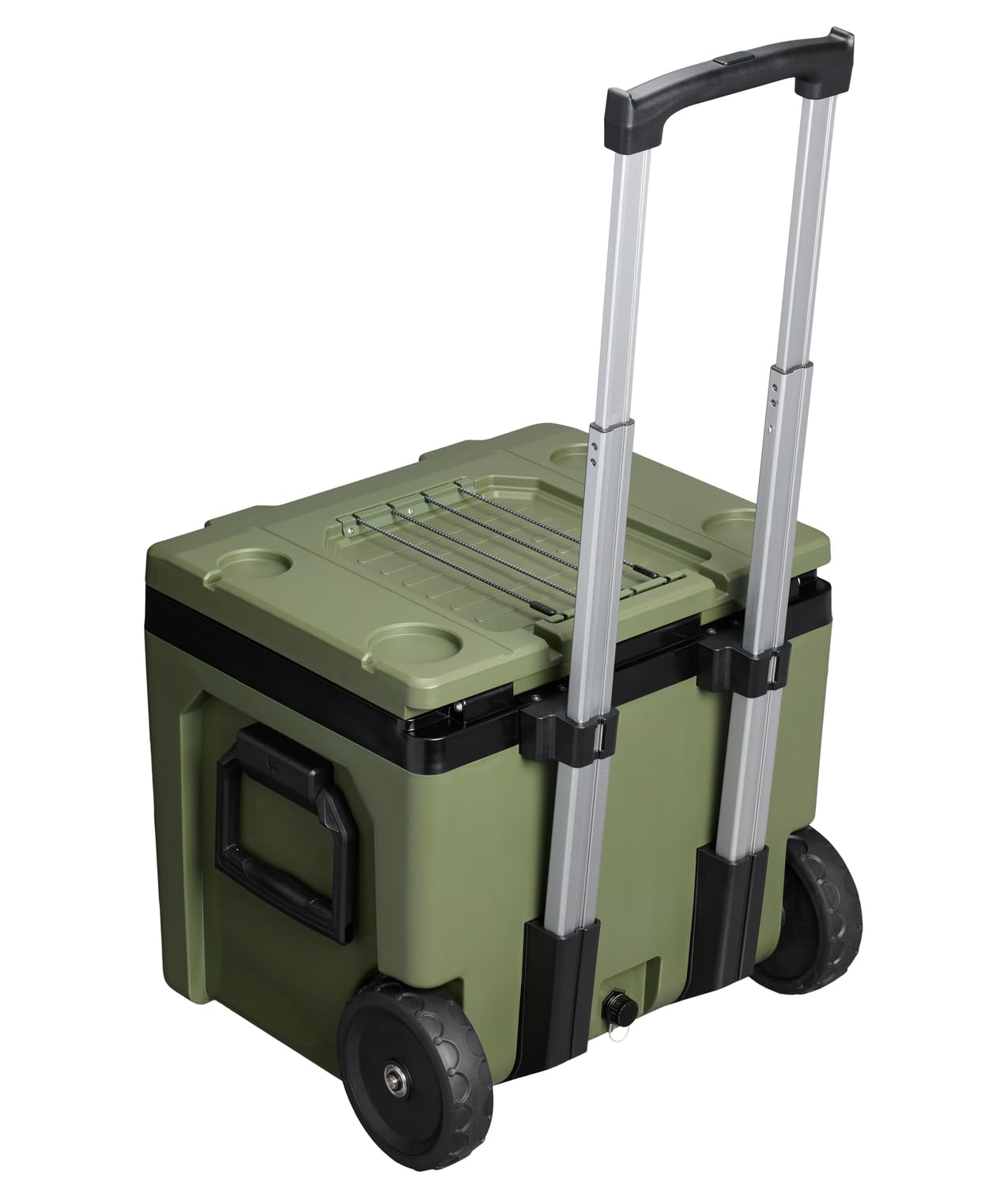 Stanley Adventure Outdoor Cooler with Wheels 50 qt | Heavy Duty Outdoor Camping Cooler with Easy Carry Side Handles | BPA-Free | Dried Pine