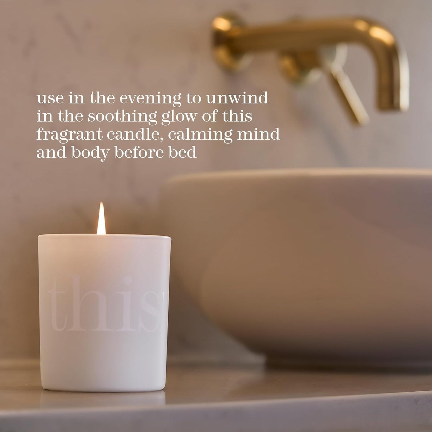 This Works Deep Sleep Heavenly Candle, 220 g - Luxury Candle Enriched with Essential Oils of Lavender, Camomile and Vetivert - Hand Poured Scented Candle with a 40hr Burn Time for a Calming Experience