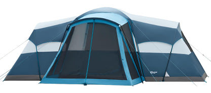 PORTAL 10 Person Tent for Camping, Large Family Camping Tents with 3 Room & Screen Room, PFAS-Free Waterproof Tunnel Tents with Rainfly, Large Tent for Outdoor Camping