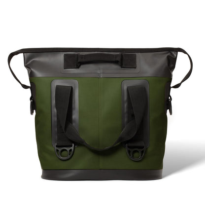 Quiksilver Tote Bag Soft Cooler 20L, Holds 24 Cans, 48 Hour Insulation, Leakproof & Waterproof Design, Heavy Duty TPU, IPX7, Multiple Padded Straps, Bottle Opener (Trekking Green)