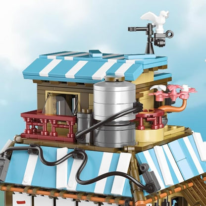 Japanese Ramen Shop Building Blocks Set - Mini Brick Simulation Architecture Construction Toy Ideal Gift Choice for Adult Teen 14+