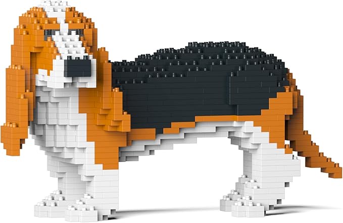 JEKCA Basset Hound 01S-M01 | Dog Plastic Building Blocks | Age 14+