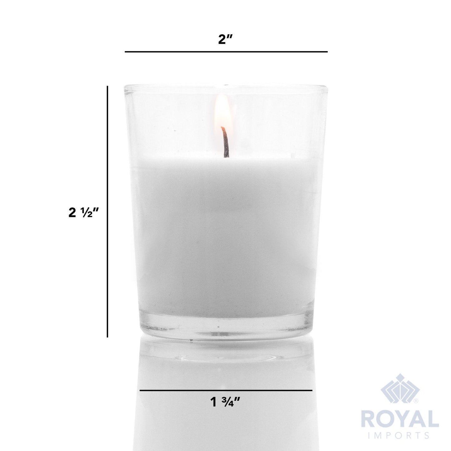 Royal Imports Unscented Clear Glass Votive Candles, Long 12 Hour Burn Time, for Home, Spa, Wedding, Birthday, Holiday, Restaurant, Party, Birthday, 12 Pack