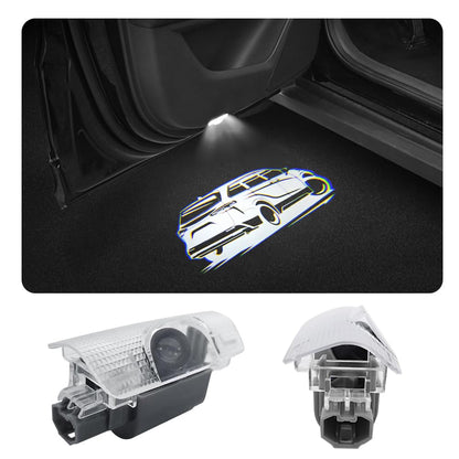 akarin 2 PCS LED Car Door Logo Lights Projector Lamp for Sienna 2021-present ABS Material for Sienna 2021-present-02