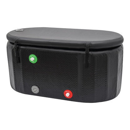 RYIRSHOH Cold Plunge Tub for Athletes, 72.65-Gallon Ice Cath Tub, Inflatable Cold Plunge Tubs with Cover, Portable Ice Bath Tubs for Home, Outdoors,Gym Use Bathtubs