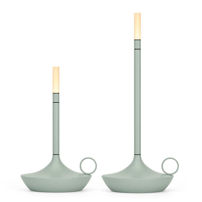 Wick Rechargeable Table Light (Sage Green, Short)