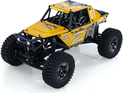 US in Stock 1/24 4x4 UDI RC UCX2405PRO RC Rock Crawler Model Brushless Motor ESC Radio Controlled Off-Road Vehicles LED Lights RTR Car Battery Hobby Model(Yellow)
