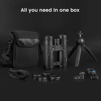 10x42 HD Binoculars for Adults High Powered: Timorn Powerful Binoculars for Bird Watching with Phone Adapter Tripod, Waterproof Fogproof Lightweight Binocular for Birding, Hiking,Travel, Sports