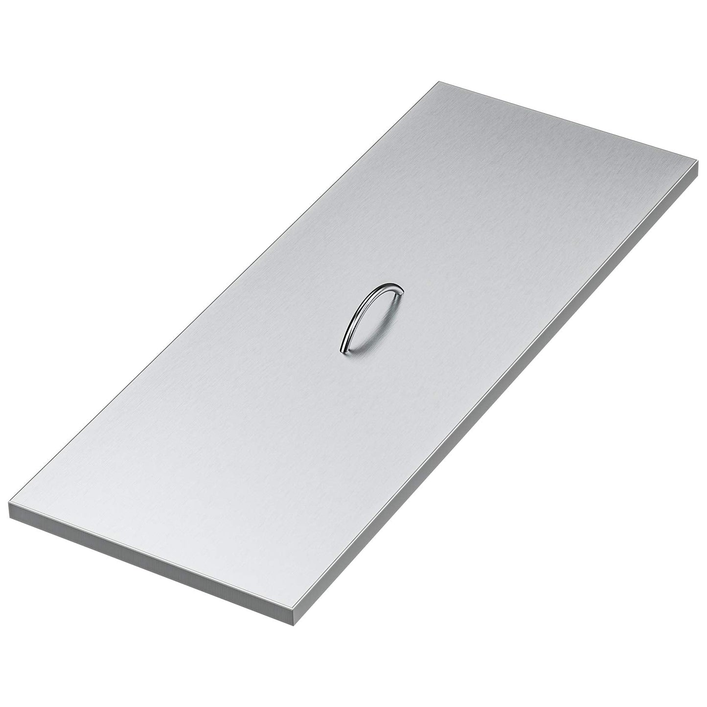 Stanbroil Fire Pit Burner Pan Cover 39" x 15", Fits 36 x12 Inches Rectangular Drop-in Burner Pan, Stainless Steel