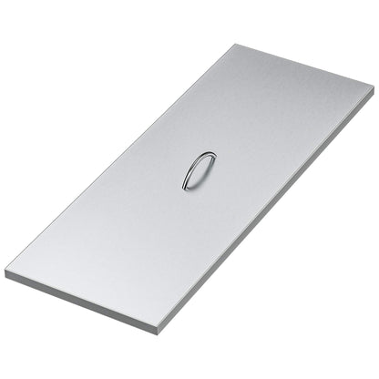 Stanbroil Fire Pit Burner Pan Cover 39" x 15", Fits 36 x12 Inches Rectangular Drop-in Burner Pan, Stainless Steel