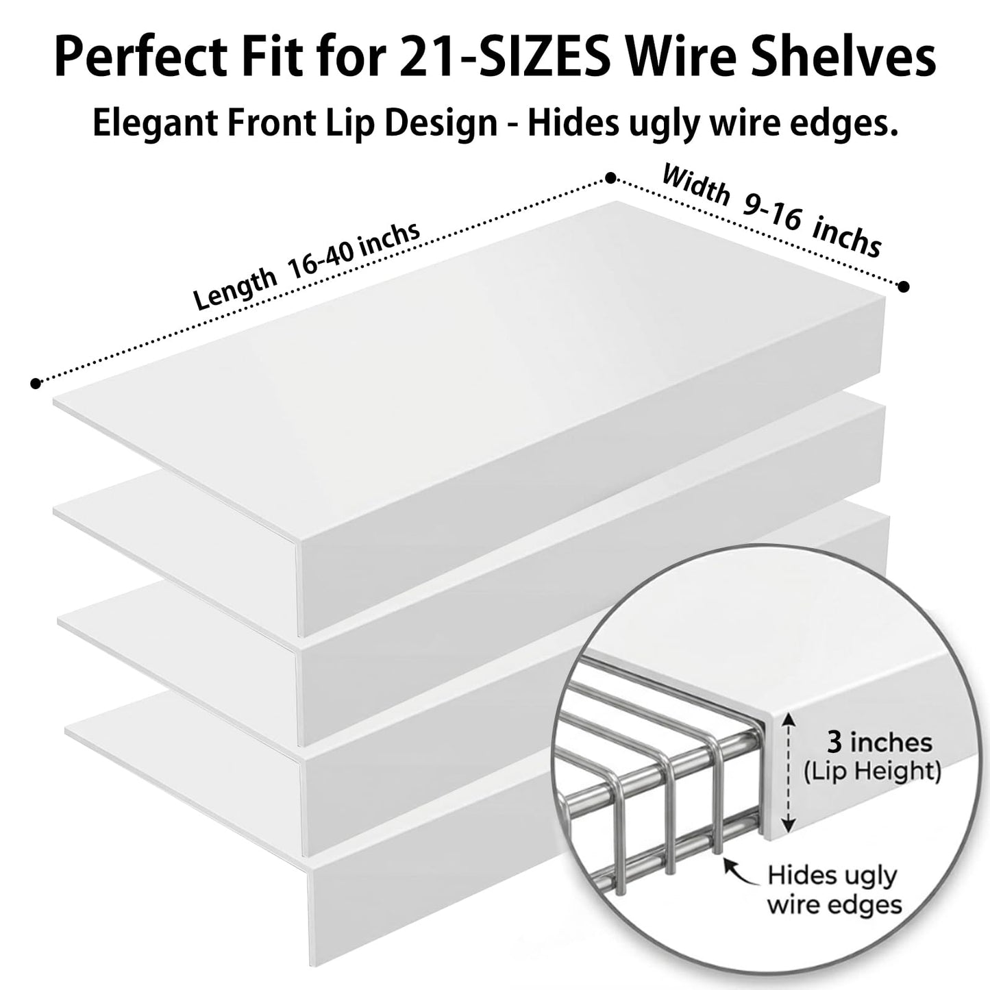Kryvolux Wire Shelf Covers,26 x 12,Wire Rack Covers,Shelf Covers for Wire Shelving,Wire Shelf Covers for Pantry,5 Pack,Easy to Cut,for Kitchen,Laundry,Closet