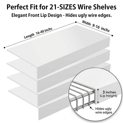 Kryvolux Wire Shelf Covers,26 x 12,Wire Rack Covers,Shelf Covers for Wire Shelving,Wire Shelf Covers for Pantry,5 Pack,Easy to Cut,for Kitchen,Laundry,Closet