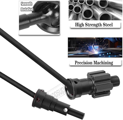 RC 10MM Drive Shaft CVD &amp Wheel Hex Hubs Upgrades Part for 1/5 X Maxx 8S Monster Truck45# Steel Driveshaft Front Rear Axles &amp Aluminum Wheel Nut &amp Wheel Hex Hops UpBlack