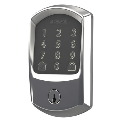 Schlage Encode Smart WiFi Deadbolt Lock for Front Door - Keyless Entry with App or Touchscreen - Works with Alexa, Hey Google, & Airbnb - Create Codes for Guests - Matte Black