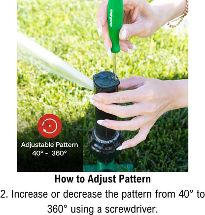 Rain Bird 42SASPG Gear Drive Rotor Sprinkler - Adjustable 40°-360° Pattern, 26'-38' Spray Distance