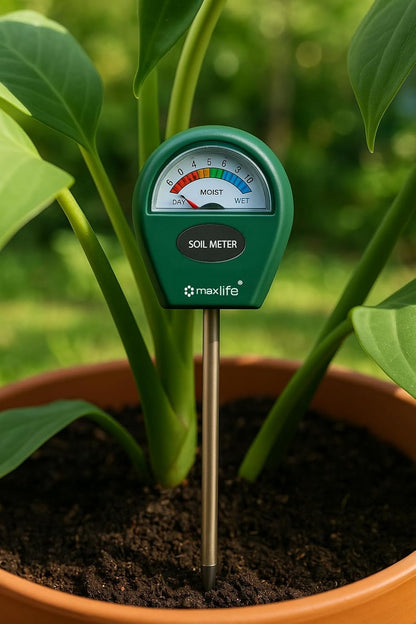 Moisture Meter - Skiennix Plant Soil Moisture Sensor for Indoor & Outdoor Use | No Battery Needed