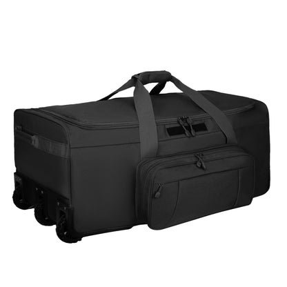 120L 3-Wheel Rolling Duffle Bag - Heavy Duty Military Deployment Bag, Durable Wheeled Duffle Luggage for Travel, Camping & Outdoor Adventures