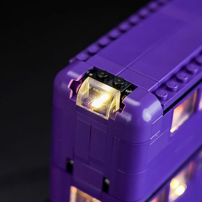 Upgraded Led Light Kit Compatible with Lego Knight Bus Adventure Building Set Lights Decoration Compatible with Lego 76446 (Model Not Included)