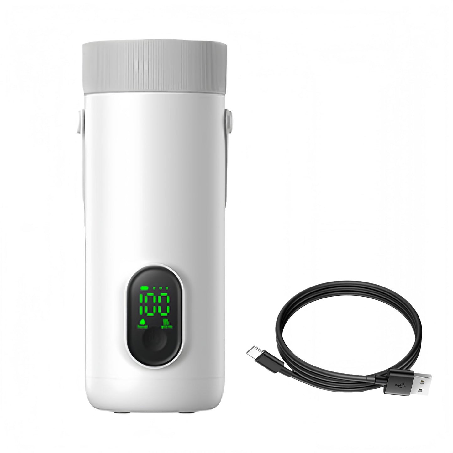 Tangxi 350ML Travel Electric Kettle, Portable Small Hot Water Boiler for Tea & Coffee, 6 Temperature Settings, 220W Fast Boiling, USB Rechargeable for Travel Work