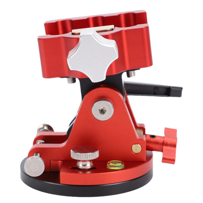 Serounder Telescope Mount, Latitude Adjustment Seat with 1/4", M6, M8 Interfaces, Aluminum Alloy Equatorial Wedge Latitude Base, 33.1LB Load Capacity (Red)