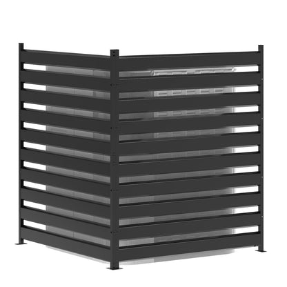42" H x 38" W (2 Panels) Air Conditioner Fence Screen, Outdoor Privacy Screen Panels, Decorative Garden Fences for Hiding AC Units & Trash Cans, Patio Balcony Garden Decor