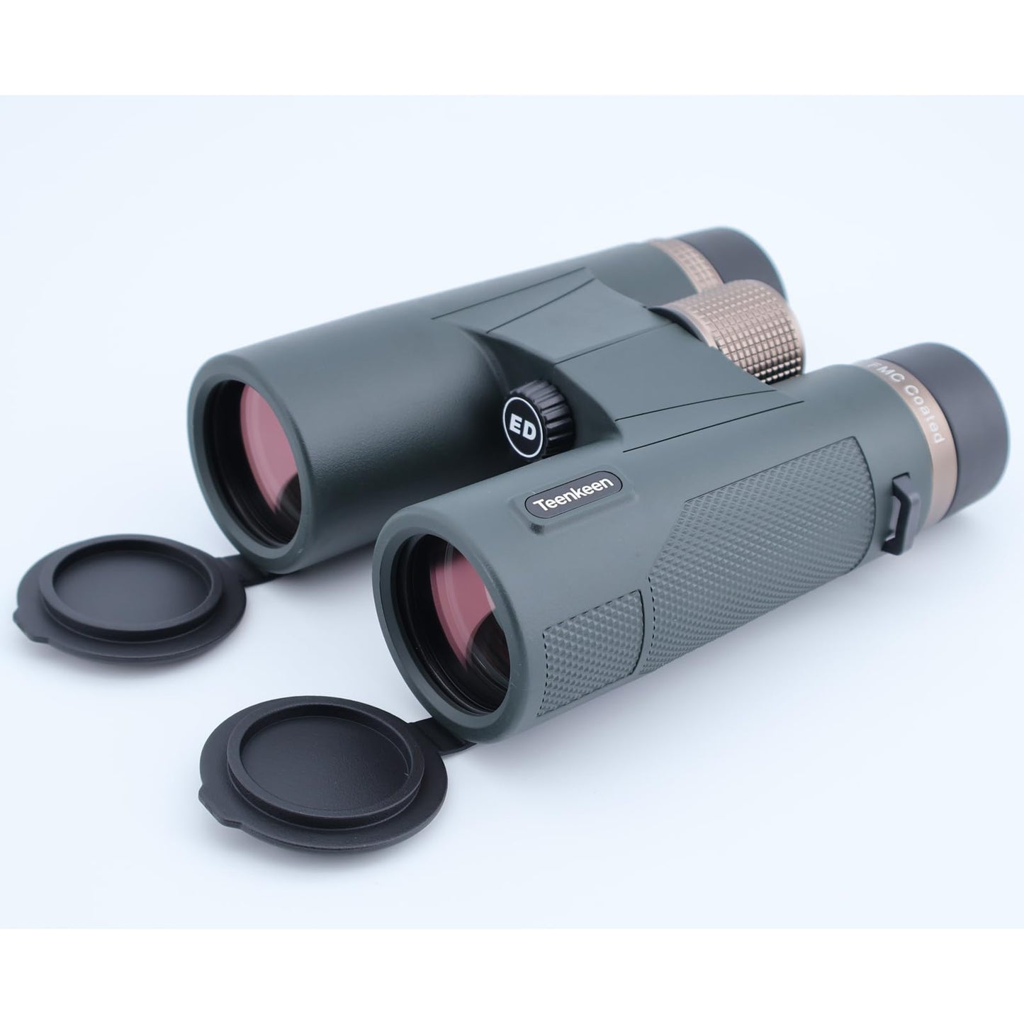 Teenkeen 12x42 ED HD Binoculars for Adults, IPX7 Nitrogen Filled Waterproof & Fogproof Large Eyepiece Low Light Vision Optical System with FMC Coated & BAK4 Prism for Bird Watching Travel Hunting