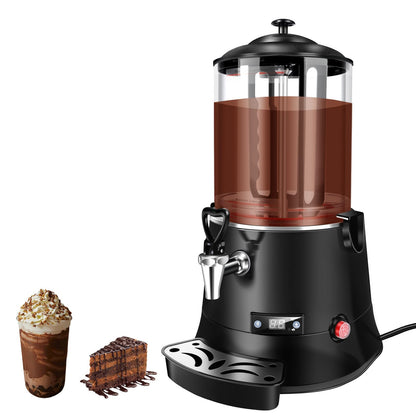 10L Commercial Hot Chocolate Machine & Beverage Dispenser - 110V Electric Warmer for Coffee, Hot Chocolate & Milk Tea, Professional Grade for Cafes & Restaurants