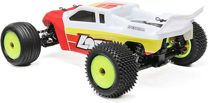Losi 1/18 Mini-T 2.0 2S 2 Wheel Drive RTR Brushless Stadium Truck Battery &amp Charger Included Red LOS-1056T1