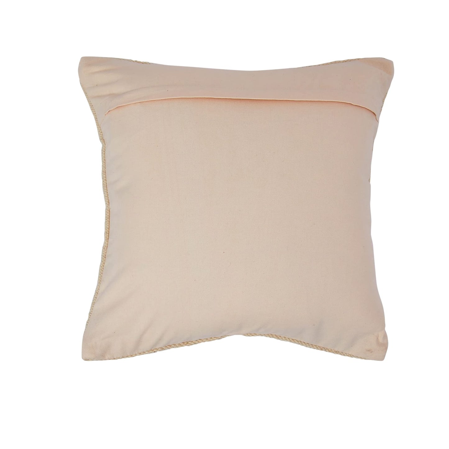 Creative Co-Op Swiss Cross Cotton Wool Throw Natural Pillow, std, Cream and Black