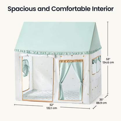 Tiny Land Kids Play Tent with Tunnel, Pop Up Play Tent with Ball Pits, Kids Tent with Printed Mat