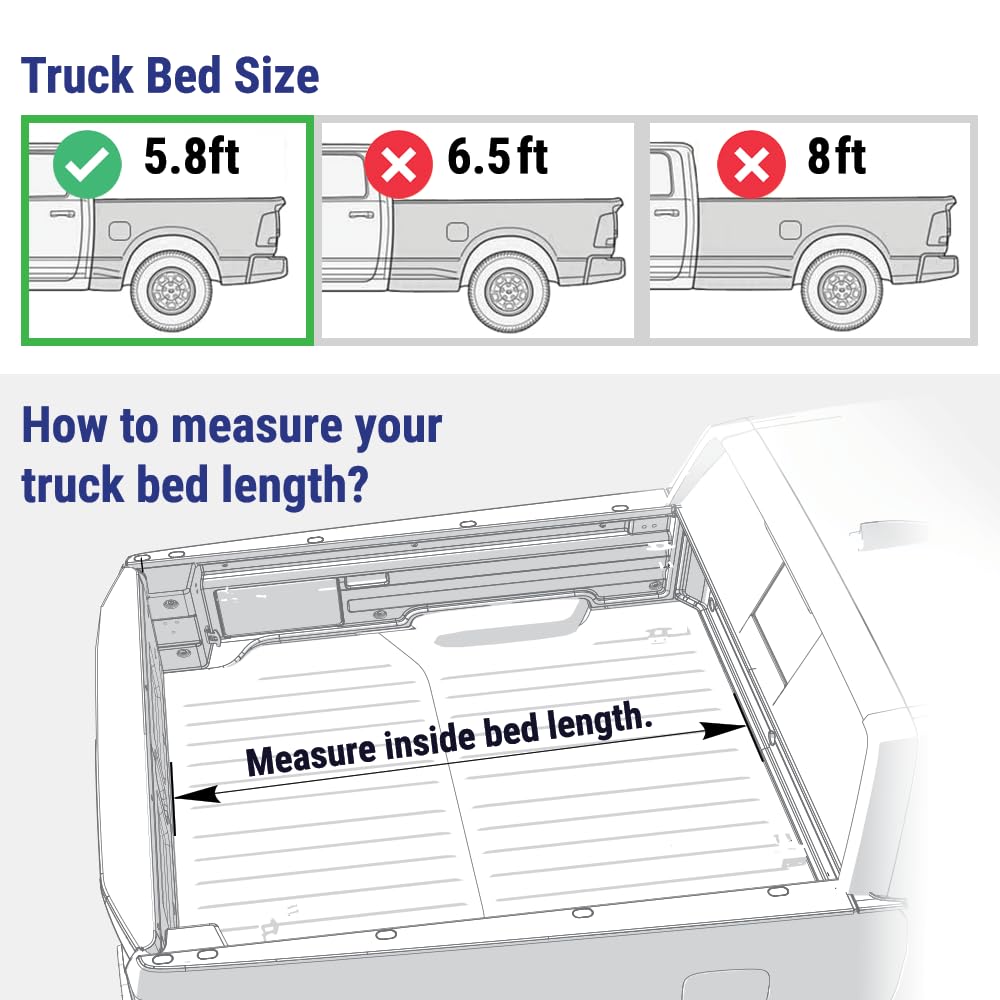 Syneticusa MB Retractable Tonneau Cover | 2007–2026 Chevy Silverado GMC Sierra 1500 5.8ft (69.9") Bed | 6063-T5 Aluminum | Double Lock | 3-Year Warranty | Waterproof Low Profile Hard Truck Bed Cover