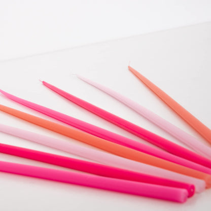 Meri Meri Tall Tapered Candles (Pack of 12), 15.25" Tall, Unscented