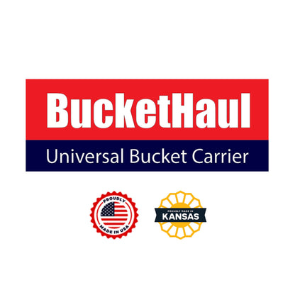 BucketHaul Snap-Lok Universal Bucket Carrier Kit for Tubing and ROPS, Rotating Mount, Made in USA