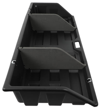 SCITOO 56" PP|Plastic Truck Bed Tool Box,Heavy Duty Crossover Storage for Most Full Size Pickups,Lockable Weatherproof Chest,Fits 56"WX10"DX10"H Truck Beds,Easy Access to Load and Unload