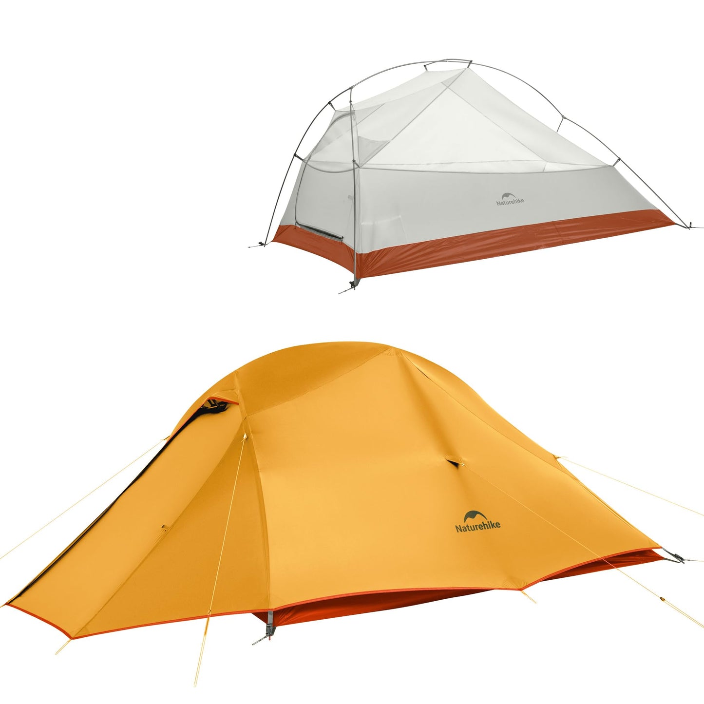 Naturehike Cloud Up 3 Person Backpacking Tent with Footprint - 3 Season Free Standing Lightweight 3 Person Camping Tent | with Footprint, Free Standing, Dome, Camping, Hiking, Waterproof