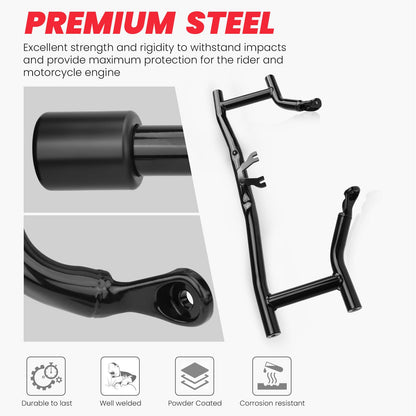 kekykm Touring Floorboards MX Foot Boards Kit Crash Bar fits Harley 2014-2024 Street Glide Road Glide Road King Electra Models
