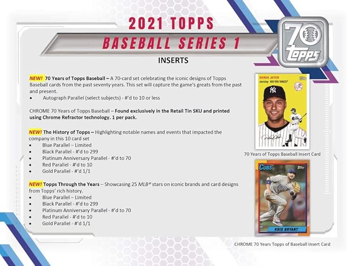 Topps 2021 Series 1 Baseball Hanger Pack