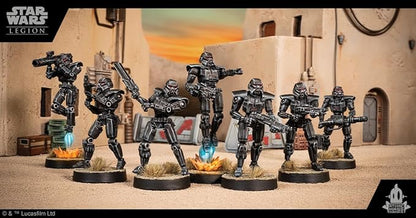 Asmodee Star Wars: Legion Imperial Dark Troopers Unit Expansion - Tabletop Miniatures Game Strategy Game for Kids and Adults Ages 14+ 2 Players 3 Hour Playtime