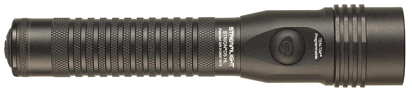 Streamlight 74612 Strion DS HL 700-Lumen Rechargeable Flashlight with IEC Type A (120V/100V) AC/12V DC, and 2 Holders, Black