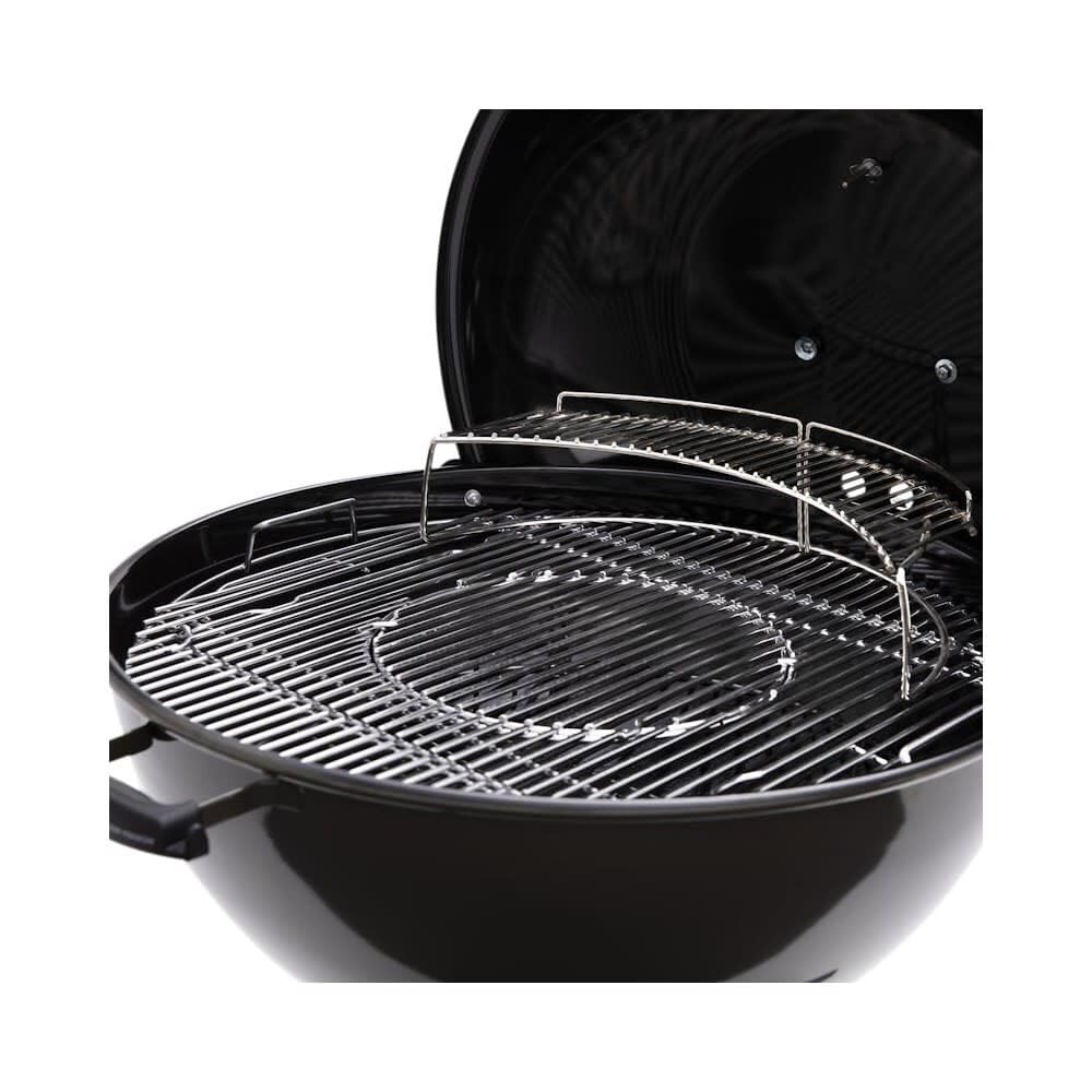 Weber Master-Touch Charcoal Grill, 26-Inch, Smoke Gray – Premium Outdoor BBQ Grill with Tuck-Away Lid Holder & One‑Touch™ Cleaning System, Porcelain‑Enameled Kettle