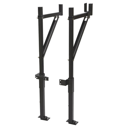 Rockland Extendable Truck Ladder Rack, 39" x 7" x 51.2", 250 LBS Capacity, Steel Truck Rack with Adjustable arm from 19" - 32", Ladder Rack for Truck